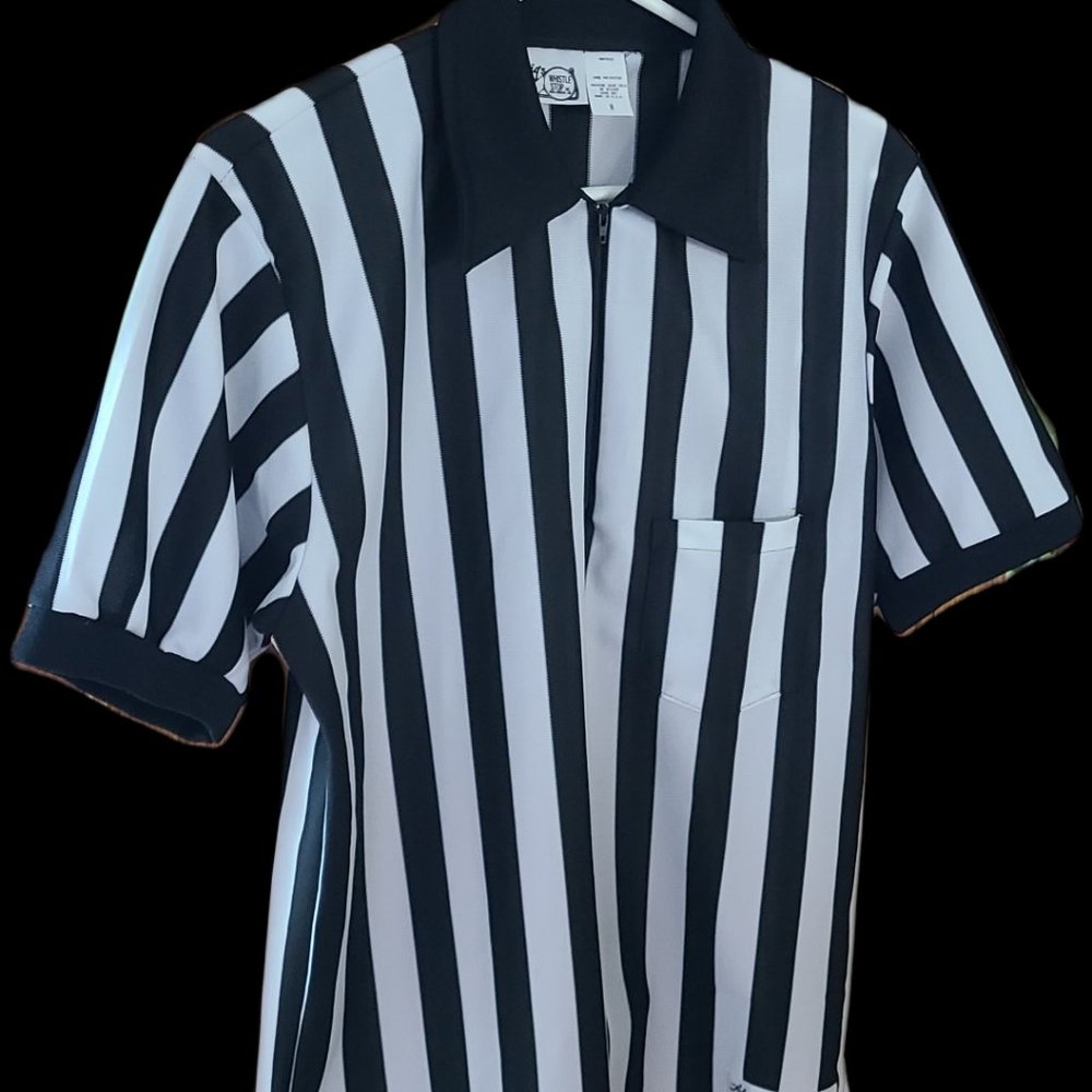 Honig's Whistle Stop Black And White Referee Shirt Me… Gem